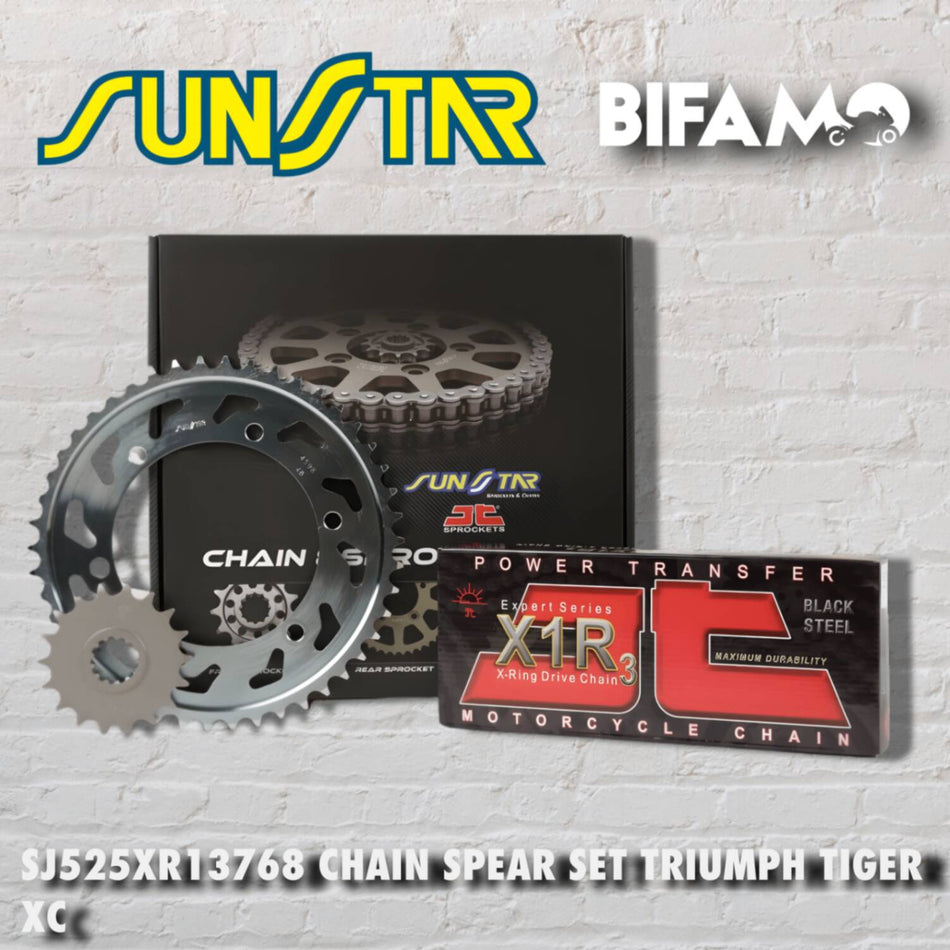 JT SET SJ525XR13768 ZINCIR SET TRIUMPH TIGER XC
