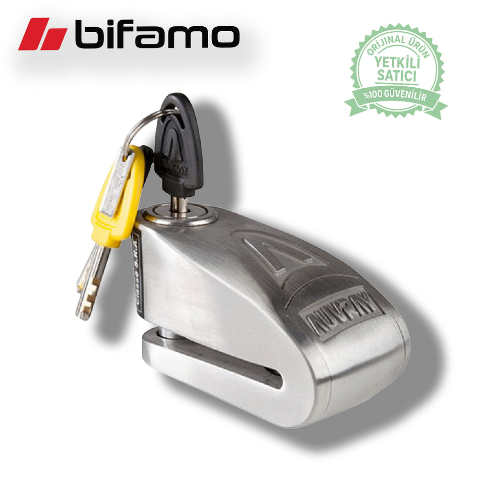 Auvray B-Lock 10 mm Alarm Disc Lock – Stainless Steel Motorcycle Disc Lock