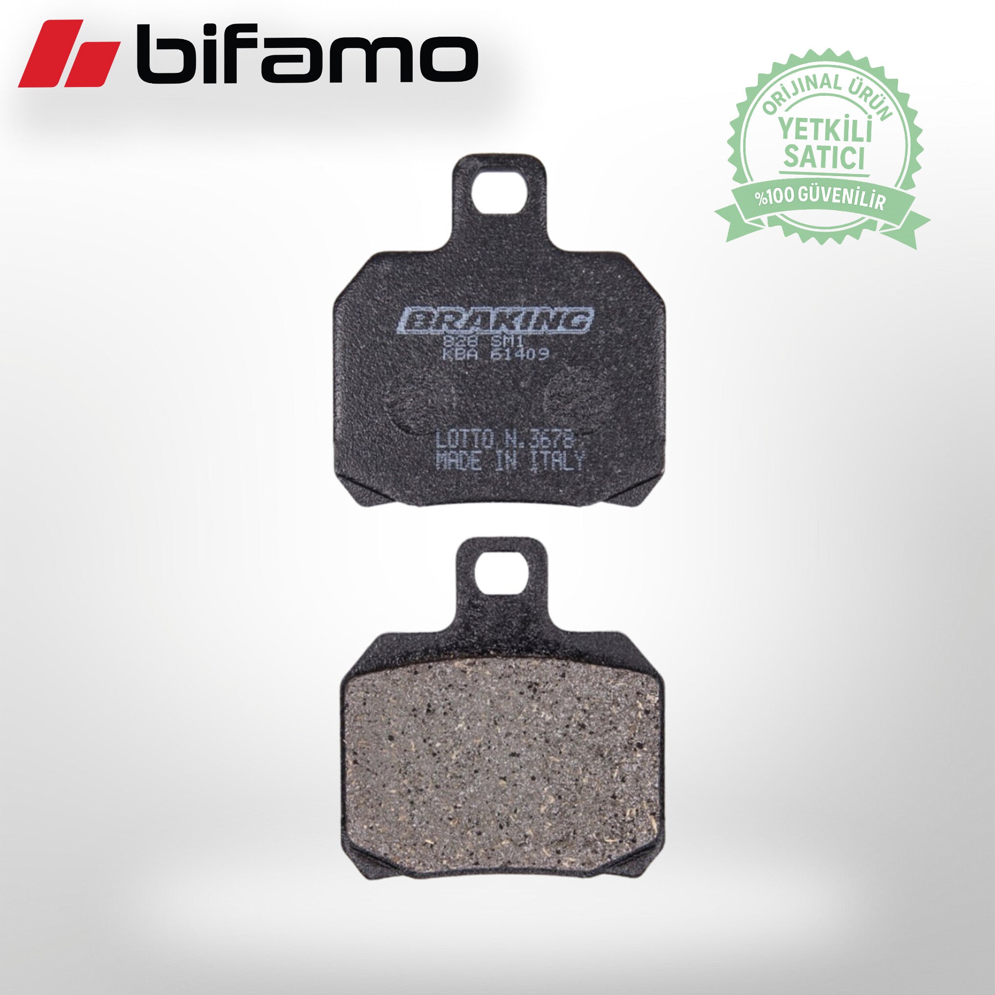 BRAKING 828SM1 YARI METALIK ARKA FREN BALATASI