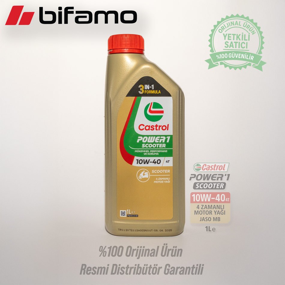Castrol Power 1 Scooter 10W-40 4T 1L