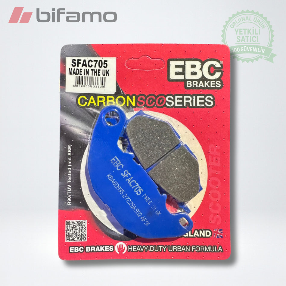 EBC SFAC705 MOTOSİKLET CARBON ÖN FREN BALATASI