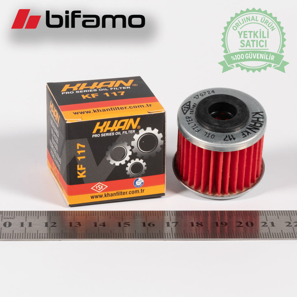 Khan KF117 Motorcycle Oil Filter