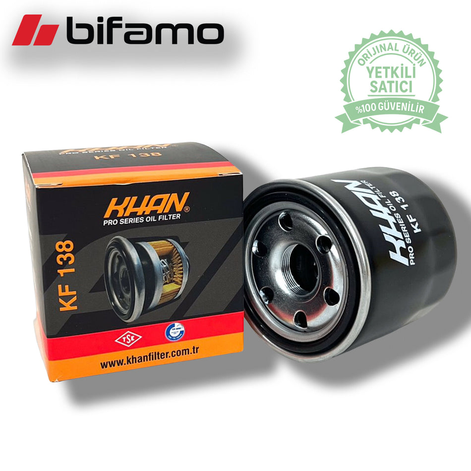 KHAN KF138 Motorcycle Oil Filter